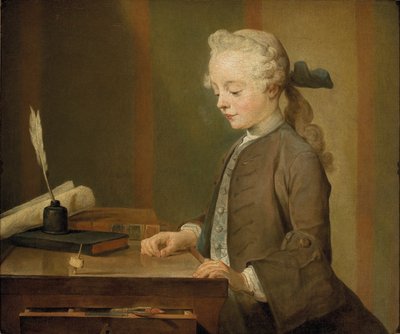Porträt von Auguste Gabriel Godefroy von Jean Baptiste Simeon Chardin