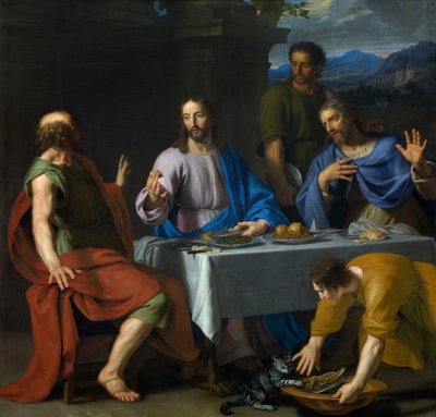 Das Abendmahl in Emmaus von Jean Baptiste de Champaigne