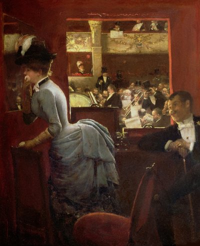 La Baignoire, im Théâtre des Variétés, 1883 von Jean Beraud