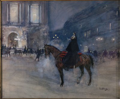 Die Fassade der Oper an einem Galaabend von Jean Beraud