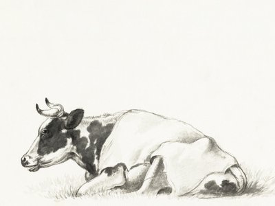 Liegende Kuh von Jean Bernard
