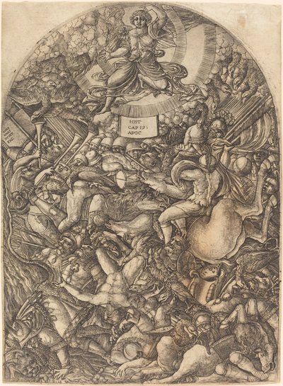 Der Engel in der Sonne ruft die Raubvögel von Jean Duvet
