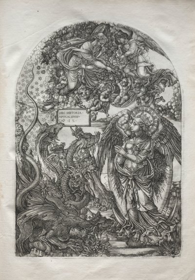 Die Apokalypse: St. Michael und der Drache, 1546-1556 von Jean Duvet