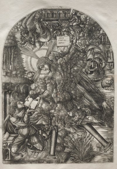 Die Apokalypse: Der Engel gibt St. Johannes das Buch zu essen von Jean Duvet