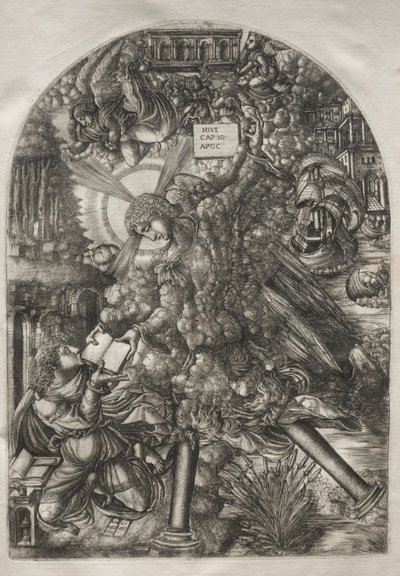 Die Apokalypse: Der Engel gibt St. Johannes das Buch zu essen, 1546-1556 von Jean Duvet