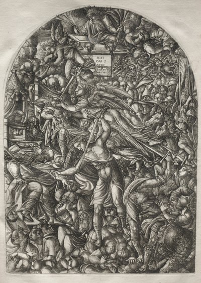 Die Apokalypse: Der Engel, der die sechste Posaune bläst, 1546-1556 von Jean Duvet