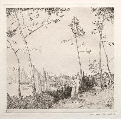 Der Spaziergang am Hafen von Jean Emile Laboureur