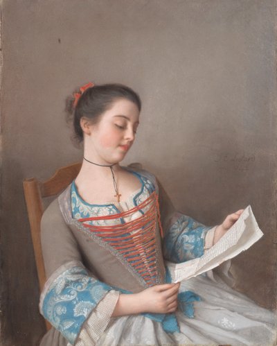 Die schöne Leserin von Jean Étienne Liotard