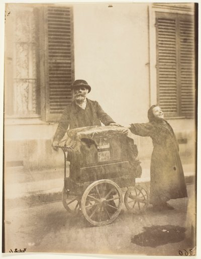 Orgelspieler von Jean Eugène Auguste Atget