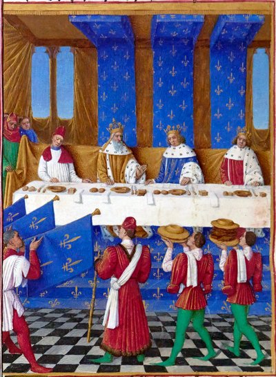 Bankett von Karl V. dem Weisen von Jean Fouquet