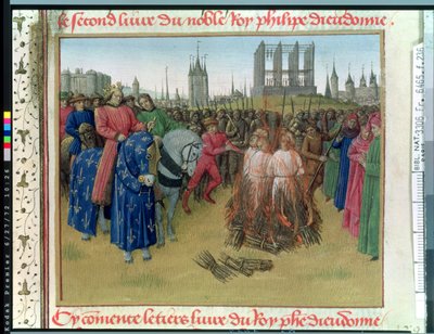 Die Bitte der Ketzer im Jahr 1210 von Jean Fouquet