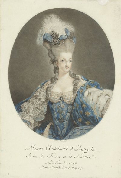 Porträt von Marie Antoinette von Jean Francois Janinet