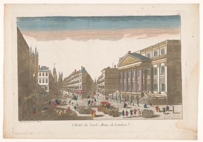 Ansicht des Mansion House in London von Jean François Daumont