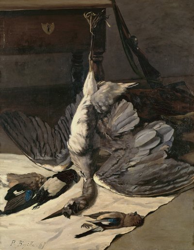 Stillleben mit Reiher, 1867 von Jean Frederic Bazille