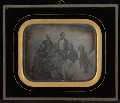 Gruppenporträt von acht Personen, darunter M. & Mme. Eynard von Jean Gabriel Eynard
