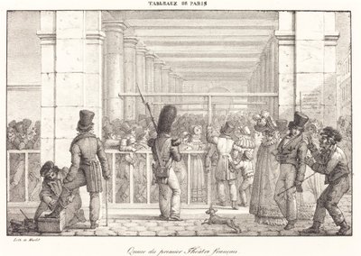 Schlange des ersten französischen Theaters von Jean Henri Marlet