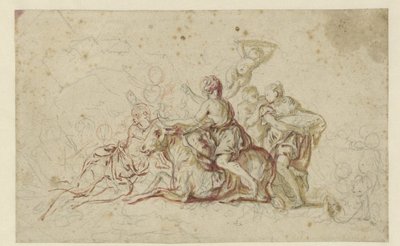 Europa wird von Jupiter in Gestalt eines Stiers entführt von Jean Honore Fragonard