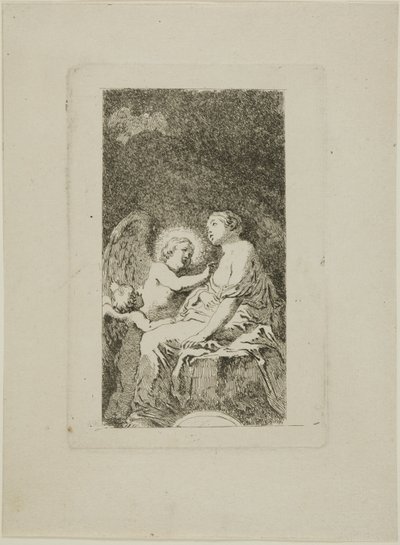 Heilige Katharina von Alexandria von einem Engel geheilt von Jean Honore Fragonard