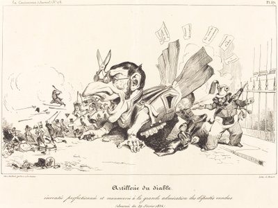 Teufelsartillerie von Jean Ignace Isidore Grandville and Eugène Hippolyte Forest