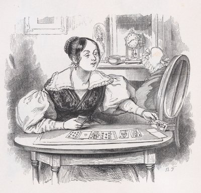 Die Karten aus den gesammelten Werken von Béranger, 1836 von Jean Ignace Isidore Gérard