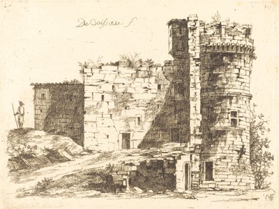 Ruinen des Château Saint-Chamond, Loire von Jean Jacques de Boissieu