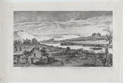 Ansicht des Schlosses von Madrid, in der Nähe von Paris, 1764 von Jean Jacques de Boissieu