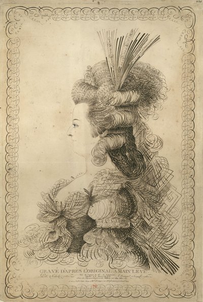 Porträt von Marie Antoinette 1755-1793, Erzherzogin von Österreich und Königin..., 1787 von Jean Joseph Bernard