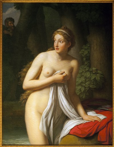 Überraschte Nymphe von Jean Joseph Taillasson
