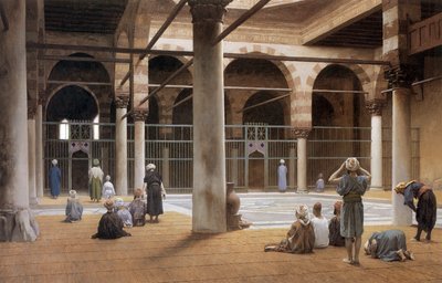 Interieur einer Moschee im Jahr 1870 von Jean Leon Gerome von Jean Leon Gerome