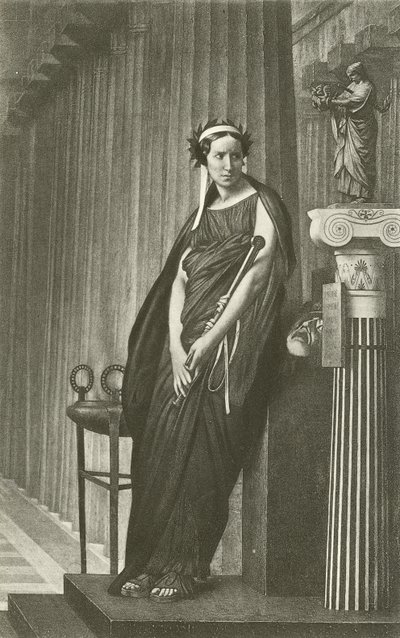Rachel als Muse der griechischen Tragödie von Jean Leon Gerome