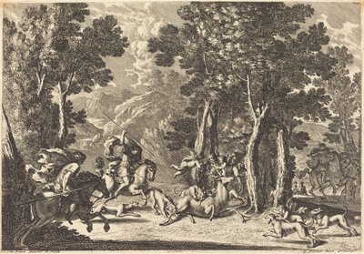 Eine Hirschjagd von Jean Lepautre