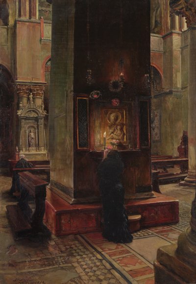 Die Madonna del Bacio in San Marco, Venedig, 1882 von Jean Louis Ernest Meissonier