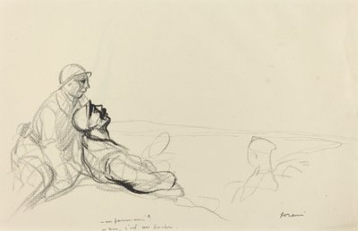 -Ein Farman? -Nein, das ist ein Boche. von Jean Louis Forain