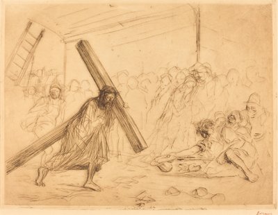 Christus trägt das Kreuz (vierte Platte) von Jean Louis Forain