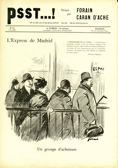 Illustration von Jean-Louis Forain (1852-1931) in Psst...! von Jean Louis Forain
