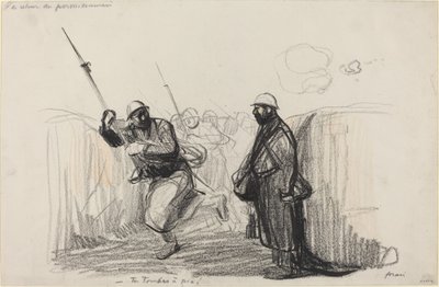 Die Rückkehr des Urlaubers. -Du fällst um! von Jean Louis Forain