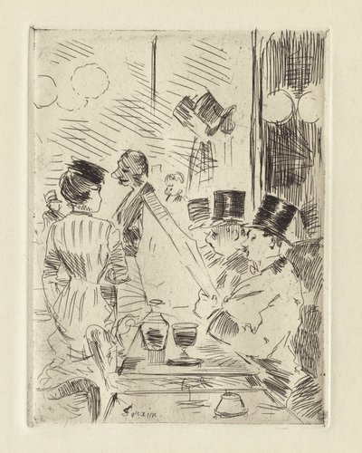 Das Café des Neuen Athen, um 1876 von Jean Louis Forain
