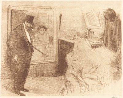 Das Ankleidezimmer der Tänzerin (zweite Platte) von Jean Louis Forain