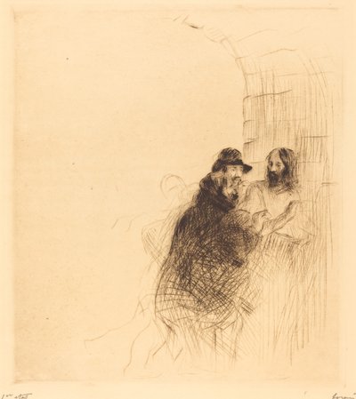 Das Treffen unter dem Bogen (zweite Platte) von Jean Louis Forain
