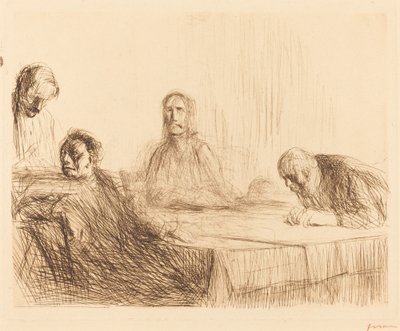 Das Abendmahl in Emmaus (zweite Platte) von Jean Louis Forain
