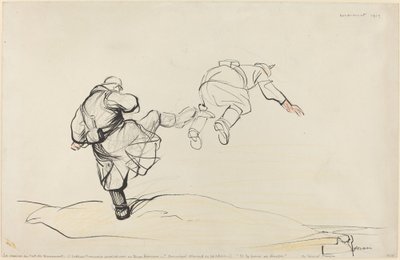 Die Einnahme von Fort Douaumont, wahrscheinlich 1916 von Jean Louis Forain