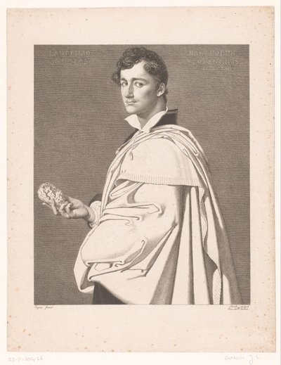 Porträt des Bildhauers Lorenzo Bartolini von Jean Louis Potrelle