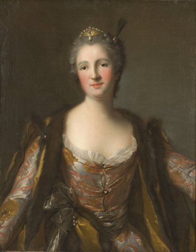Marquise de Broglie (1718-1777), geborene Freiin von Besenval von Brunstatt, als Sultanin von Jean Marc Nattier