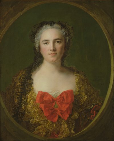 Porträt vermutlich von Louise-Elisabeth de La Chastre, Marquise de Dreux-Brézé, 1749 von Jean Marc Nattier