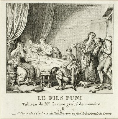 Der bestrafte Sohn von Jean Michel Moreau