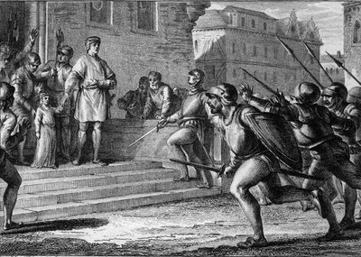 Volksaufstand in Rouen, Normandie, 943: Ludwig IV. d