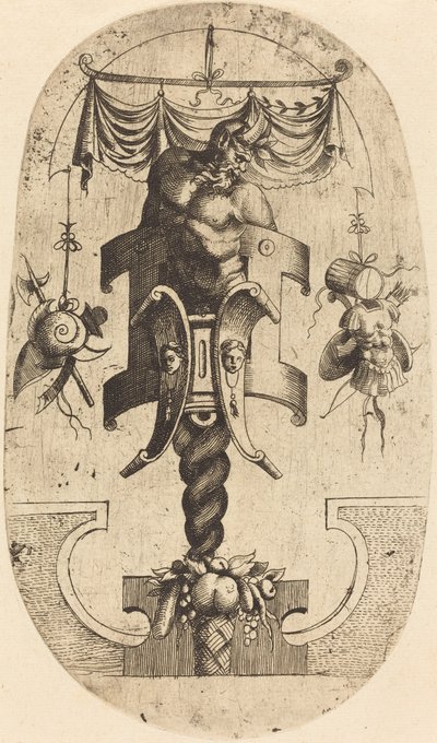Satyr, der sich nach rechts beugt von Jean Mignon