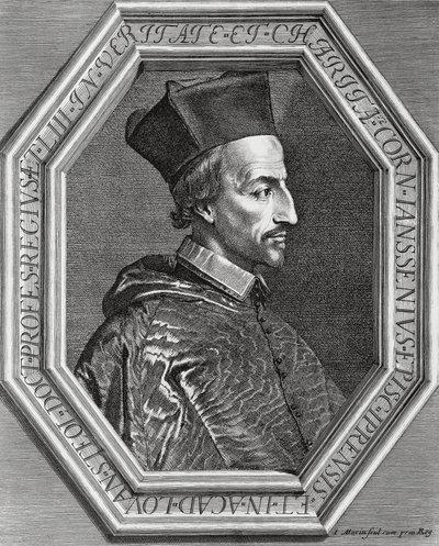 Porträt von Corneille Janssens (Cornelius Jansen) von Jean Morin