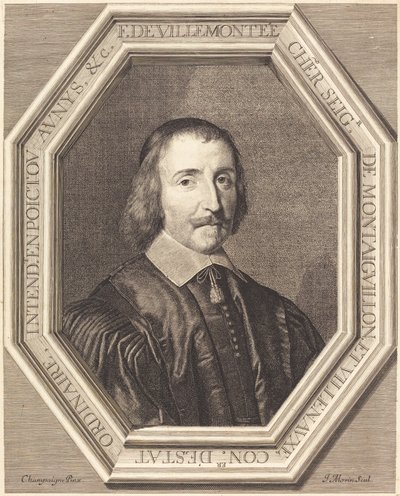 Francois de Villemontee von Jean Morin after Philippe de Champaigne