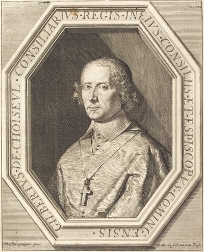 Gilbert de Choiseul du Plessis Praslin von Jean Morin after Philippe de Champaigne